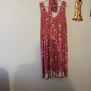 Latched Mama Floral Sleeveless Nursing Romper in Dusty Rose free size 6-18